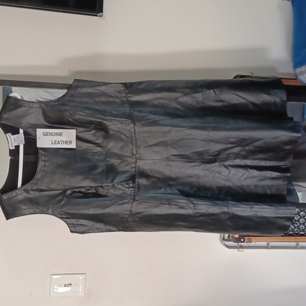Leather dress